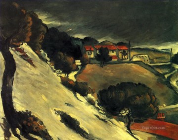  nieve Pintura Art%C3%ADstica - L Estaque bajo la nieve Paul Cezanne